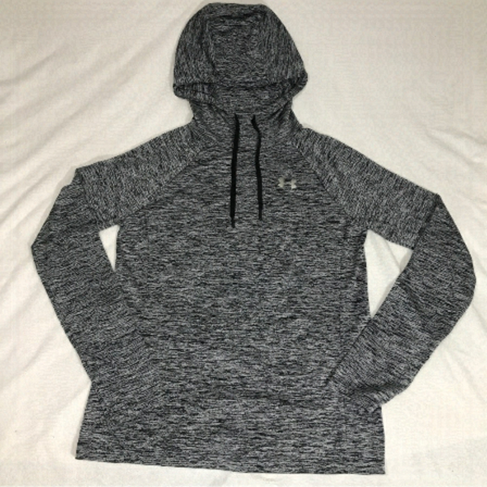 UNDER Armour Grey Pull Over Hooded Sweater Small